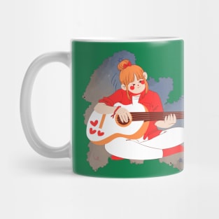 Girl with  a guitar Mug